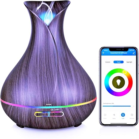 Wi Fi Essential Oil Diffuser 400ML Work With AlexaGoogle Assistant